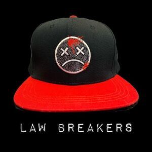 COPY - Law Breakers Black/red snapback hat